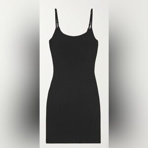 Skims Soft Lounge Mini Slip Dress - onyx size Medium